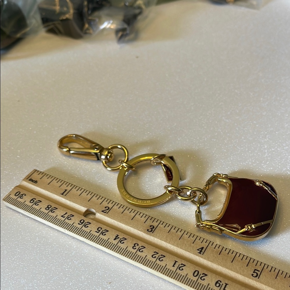 Burberry Gold and Brown Keychain/Bag Clip Accessory - Picture 5 of 7